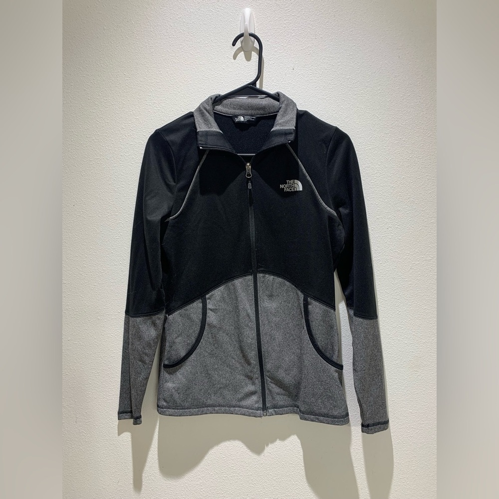 The North Face Women's Athletic Jacket Full Zip Black Gray Size S - Picture 3 of 10